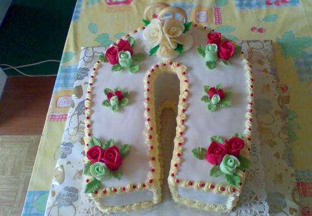 podkova, torta, Svadobné torty, zabacka, 1
