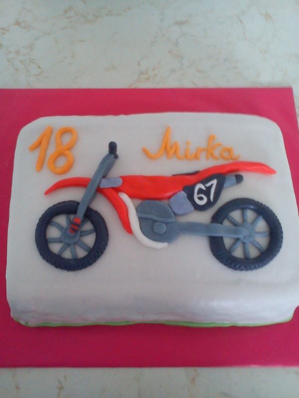 motorka, torta, Torty autíčka, vláčiky, majana75, 1