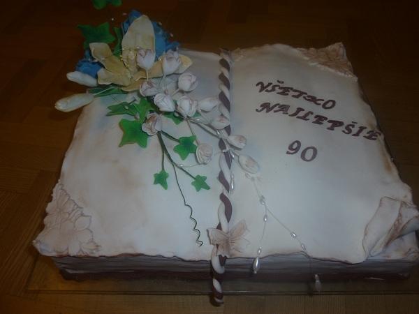 Kniha otvorená, torta, Narodeninové torty, Mirka H., 1