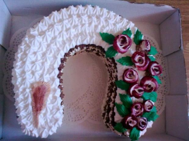 penová torta - podkova, torta, jancika, 1