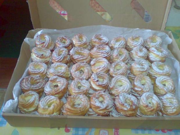 Odpalované venčeky, torta, Zákusky Odpalované venčeky, torta, Zákusky, zabacka, 1