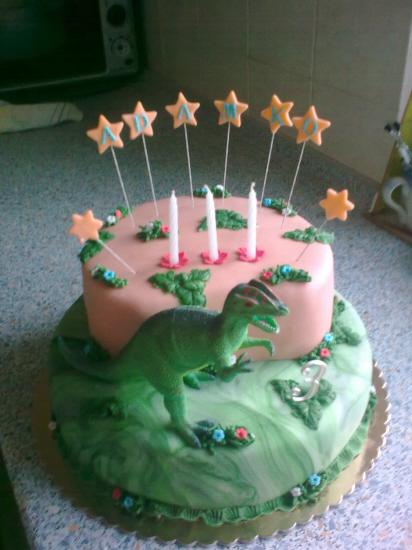 S dinosaurom, torta, Rozprávkové torty S dinosaurom, torta, Rozprávkové torty, Gaba585, 1