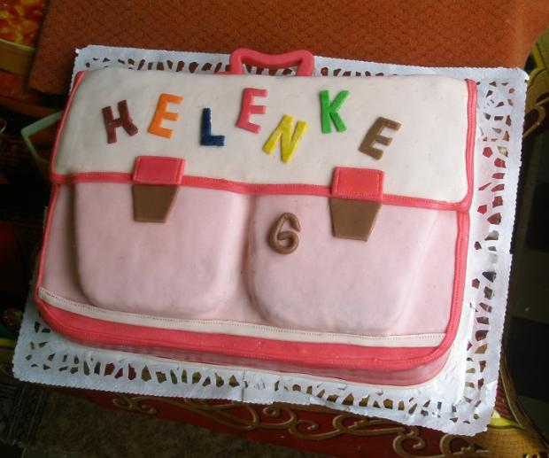 skolska taska, torta, Netradičné torty, krihanka, 1