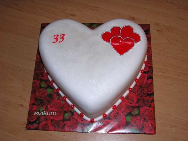 Srdiečko na želanie, torta, Narodeninové torty Srdiečko na želanie, torta, Narodeninové torty, evikum, 1