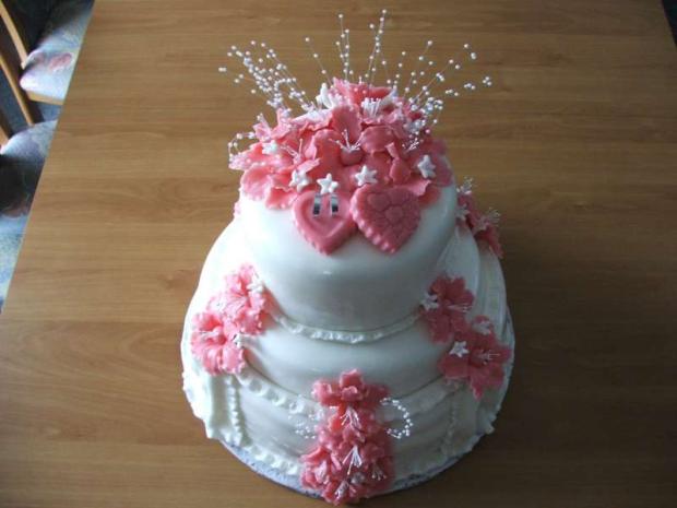 Svatební - bližší pohled, torta, Svadobné torty Svatební - bližší pohled, torta, Svadobné torty, HankaJ, 1