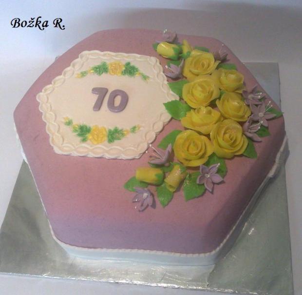 na 70, torta, Narodeninové torty na 70, torta, Narodeninové torty, Božka R., 1