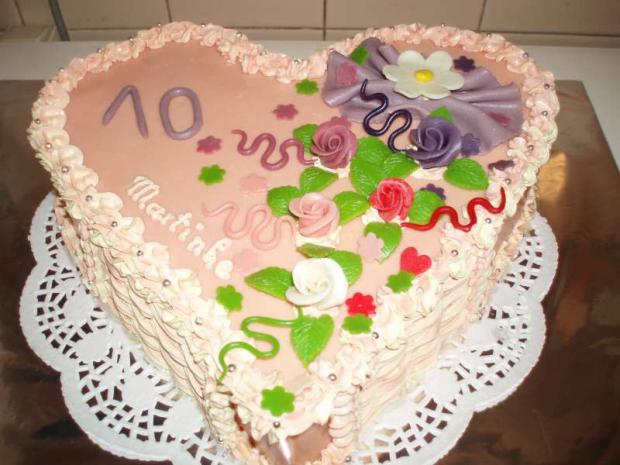ružové srdiečko, torta, Narodeninové torty ružové srdiečko, torta, Narodeninové torty, anna.r, 1