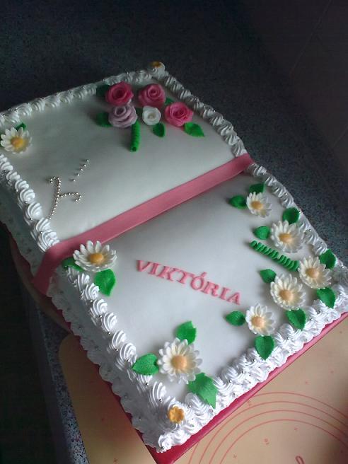 Kniha, torta, Narodeninové torty, Gaba585, 1