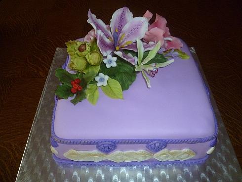 fialkova hranatá, torta fialkova hranatá, torta, Selina, 1