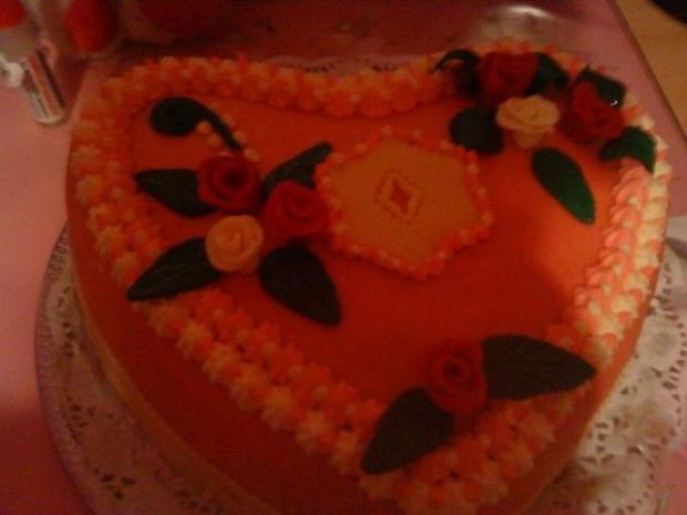 ruzove srdce, torta, Narodeninové torty, andy76, 1