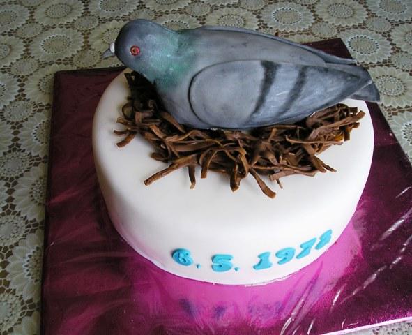 na výročie sobáša pre holubára, torta, Netradičné torty, macaba18, 1