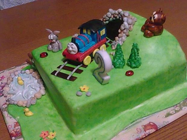 Mašinka Tomáš, torta, Torty autíčka, vláčiky, Sigetka, 1