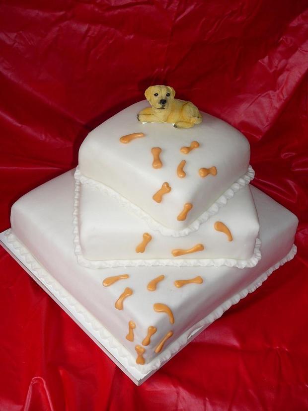 svadobný psík, torta, Svadobné torty, tatianatn, 1