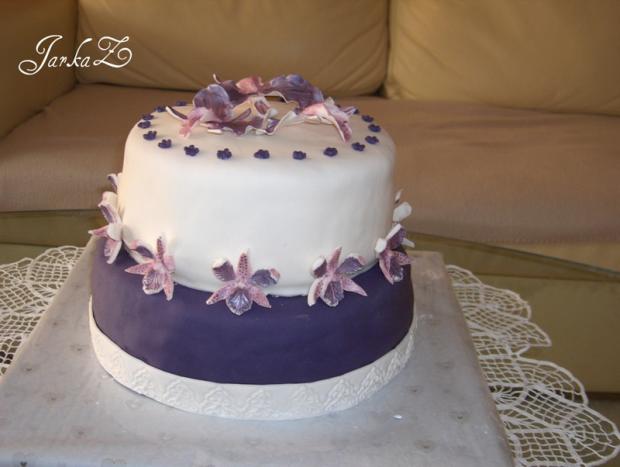 Fialové orchidky, torta Fialové orchidky, torta, JarkaZ, 1