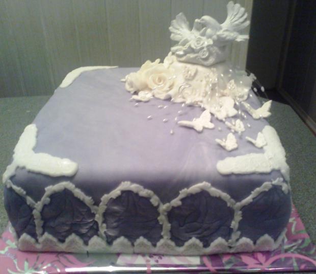 fialová svadobná, torta, Svadobné torty, edina, 1