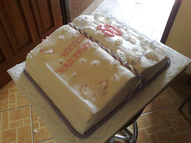 Otvorená kniha, torta, Narodeninové torty Otvorená kniha, torta, Narodeninové torty, AnkaHanka, 1