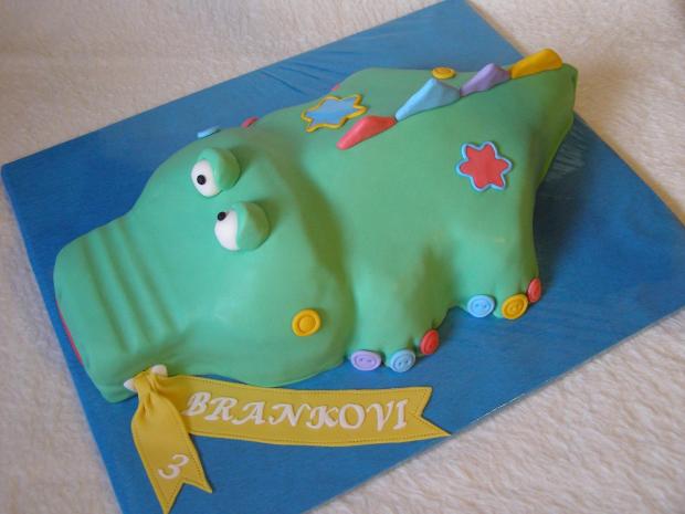 Krokodíl II, torta, Torty so zvieratkami Krokodíl II, torta, Torty so zvieratkami, Miruš 77, 1