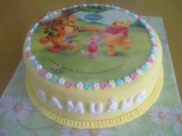 Macko Puuh, torta, Rozprávkové torty, anazuz1299, 1