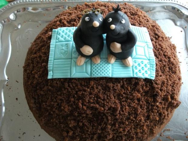 Krtkova torta s krtkami:-), torta, Torty so zvieratkami, Alenik, 1