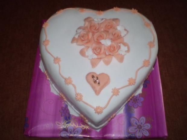 Svadobne srdiečko, torta, Svadobné torty Svadobne srdiečko, torta, Svadobné torty, Merrylu, 1
