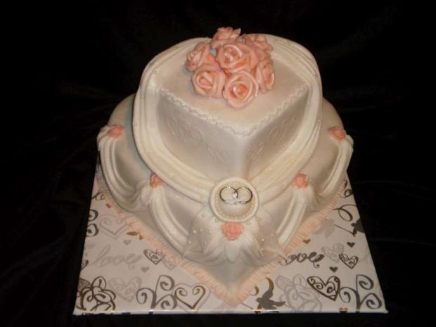 svadobné srdcia 2, torta, Svadobné torty svadobné srdcia 2, torta, Svadobné torty, akinom, 1
