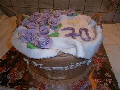 Kosik a ruze, torta, Narodeninové torty, olinockaaa, 1