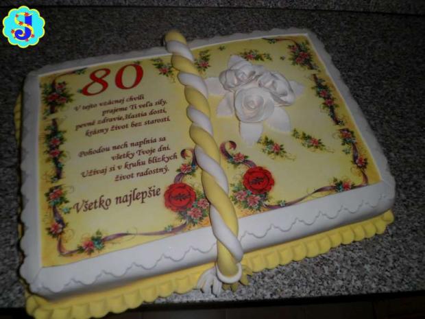 80-tka, torta, Narodeninové torty 80-tka, torta, Narodeninové torty, Janka.S, 1