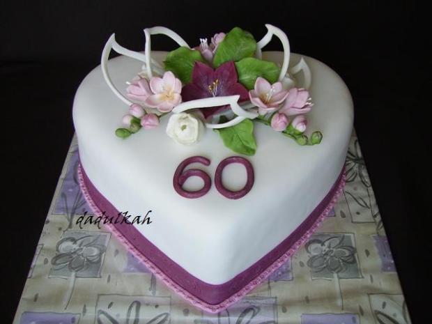 Srdce s fréziami , torta, Narodeninové torty Srdce s fréziami , torta, Narodeninové torty, dadulkah, 1