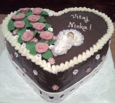 tortička pre malú Ninku, torta, Torty na krstiny, Betusko, 1