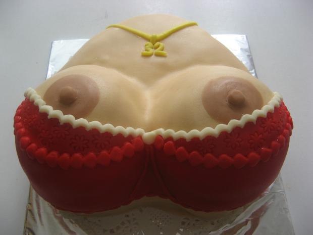 prsia v červenom, torta, Torty pre dospelých *, katuska8057, 1