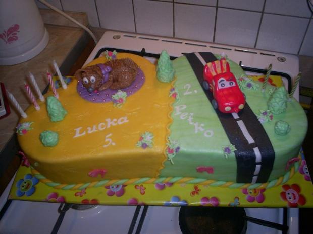 Dve srdiecka na dvojoslavu, torta, Ostané torty pre deti Dve srdiecka na dvojoslavu, torta, Ostané torty pre deti, olinockaaa, 1
