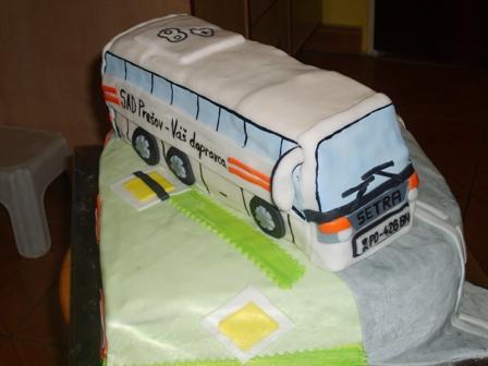 dospelácky autobus, torta, Torty autíčka, vláčiky, ludani, 1