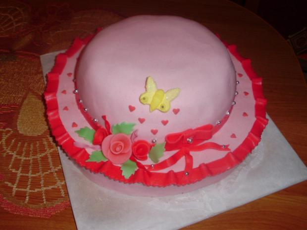 klobucik, torta, Narodeninové torty, andelik, 1
