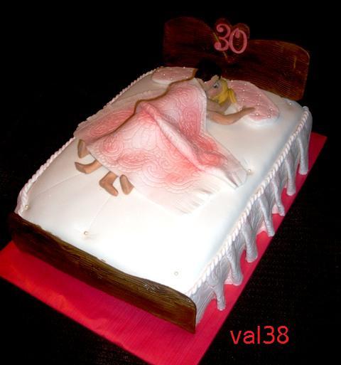narodeninová posteľ, torta, val38, 1