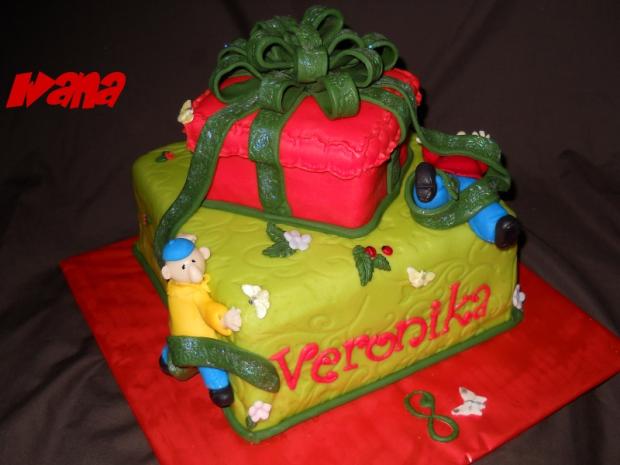 Pat a Mat rozbaluju darcek, torta, Rozprávkové torty Pat a Mat rozbaluju darcek, torta, Rozprávkové torty, Ivana111111, 1