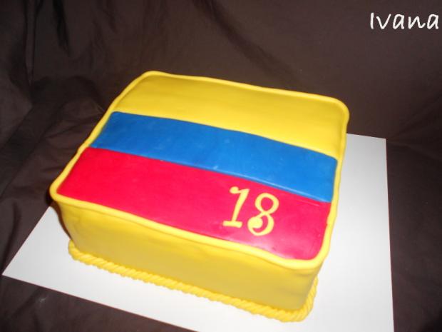 Kolumbijská vlajka, torta, Netradičné torty, Ivana111111, 1
