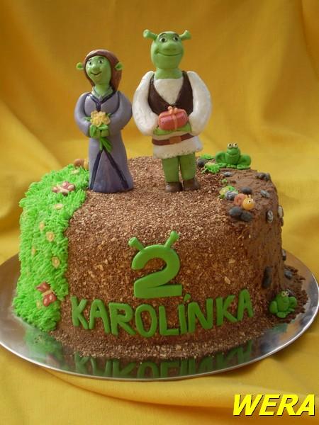 Shrek a Fiona, torta, Rozprávkové torty Shrek a Fiona, torta, Rozprávkové torty, WERA, 1