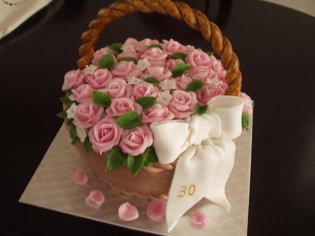 K 30 narodeninám, torta, Narodeninové torty, Evina, 1
