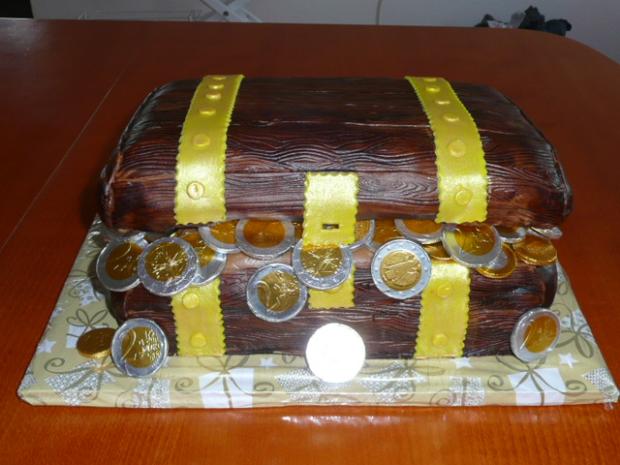 Truhla s pokladem II, torta, Netradičné torty, m.vecernikova, 1