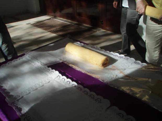 Prvý kus rolády., torta, pre články, aramana, 1