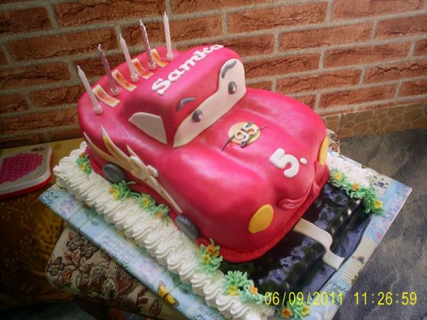 Mcqueen na penovych platoch, torta, Torty autíčka, vláčiky, olinockaaa, 1