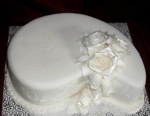 Biela svadobná, torta, Svadobné torty Biela svadobná, torta, Svadobné torty, Dáša, 1