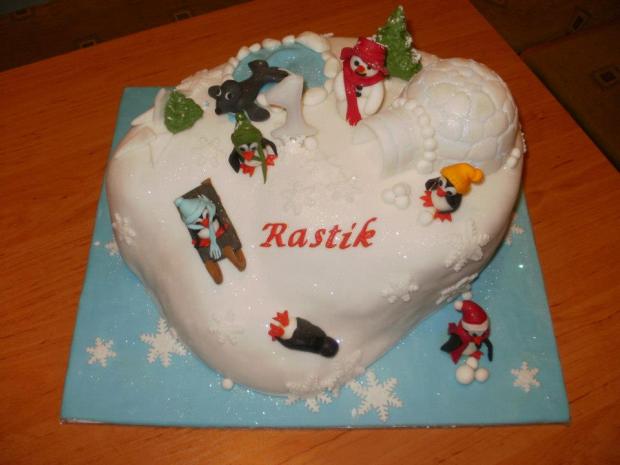 Narodeninová s tučniakmi, torta, Narodeninové torty Narodeninová s tučniakmi, torta, Narodeninové torty, Helenčok, 1