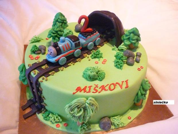 vláčik Tomáš, torta, Torty autíčka, vláčiky vláčik Tomáš, torta, Torty autíčka, vláčiky, slniečko30706, 1