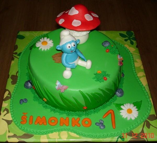 šmolko, torta, Rozprávkové torty šmolko, torta, Rozprávkové torty, norika1, 1