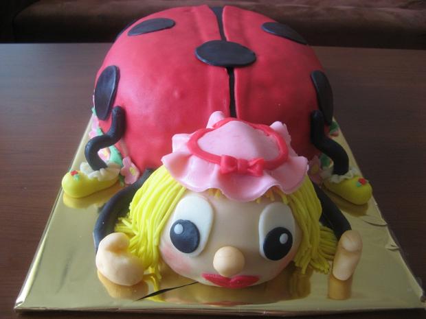 lienočka do škôlky, torta, Torty so zvieratkami lienočka do škôlky, torta, Torty so zvieratkami, katuska8057, 1
