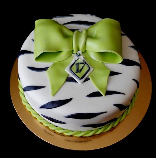 S mašľou, torta, Narodeninové torty, kacena666, 1