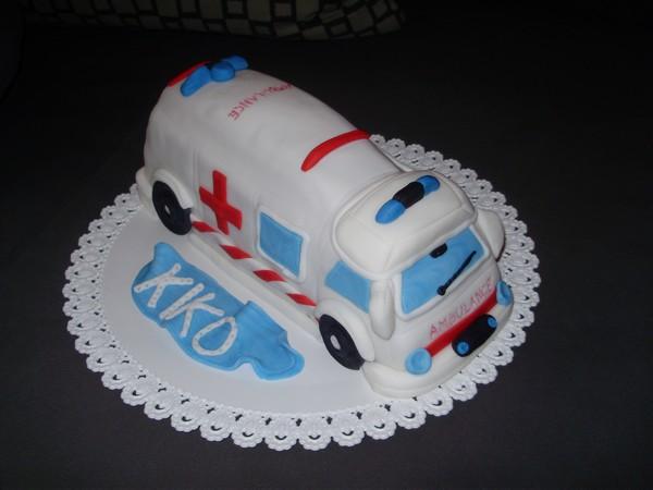 Sanitka, torta, Torty autíčka, vláčiky, Janette 35, 1