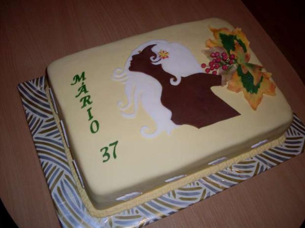 SILUETA ŽENY, torta, Narodeninové torty SILUETA ŽENY, torta, Narodeninové torty, Mária Vašová, 1