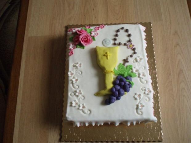 príjímanie č. 3 , torta, Torty na cirkevné sviatky príjímanie č. 3 , torta, Torty na cirkevné sviatky, Ivet, 1